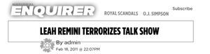 Leah Remini terrorizes talk show —National Enquirer